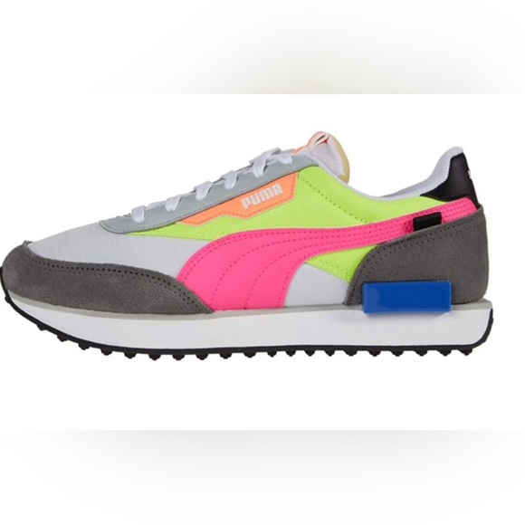 Puma Shoes - PUMA Future Rider Play On Puma White/Castlerock/Yellow Alert …